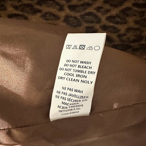 New Anthropologie See U Soon Henrietta Leopard Faux Fur Double Breasted Coat S - Picture 15 of 16